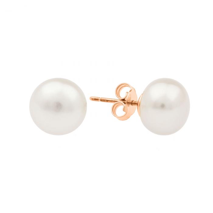 Auksiniai auskarai su tikrais perlais - prabangi dovana moterims