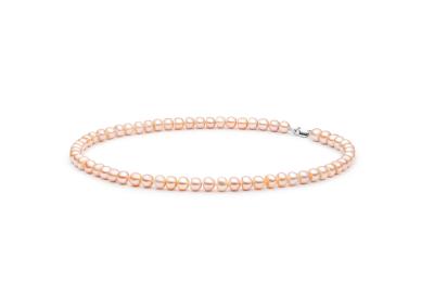 pink ruzavi orandziniai tikri perlai moteriski veriniai perlu naturalus perliniai karoliai kaklo prabangios brangios dovanos gimtadienio jubiliejaus vestuciu metiniu moterims zmonai merginai meiluzei sesei dukrai mamai 19r9mm40g