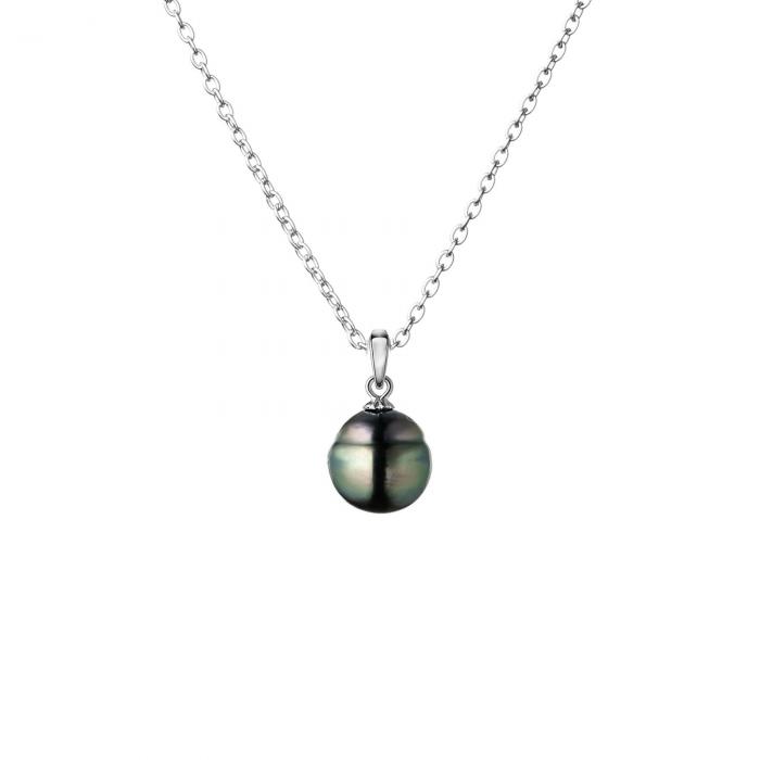 Taičio juodas perlo pakabukas - perlas 9-11mm